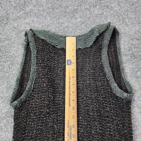 Vintage Art To Wear Cyberpunk Grunge Whimsygoth Knit Sweater Top Flower Gypsy - Picture 10 of 14